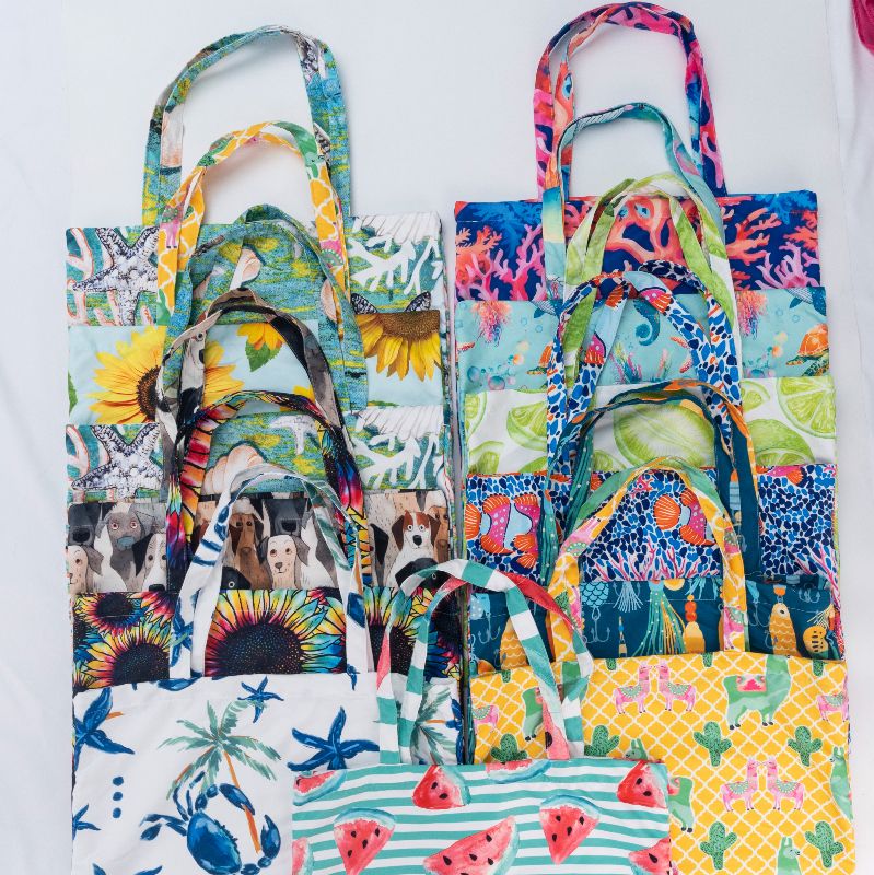 Printed handbag